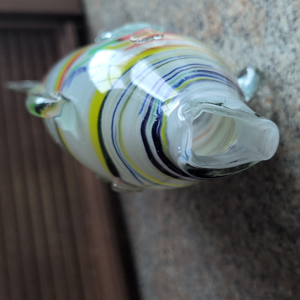 Vintage Murano Hand Blown Glass Multi-Colored Fish Figurine - Picture 6 of 13